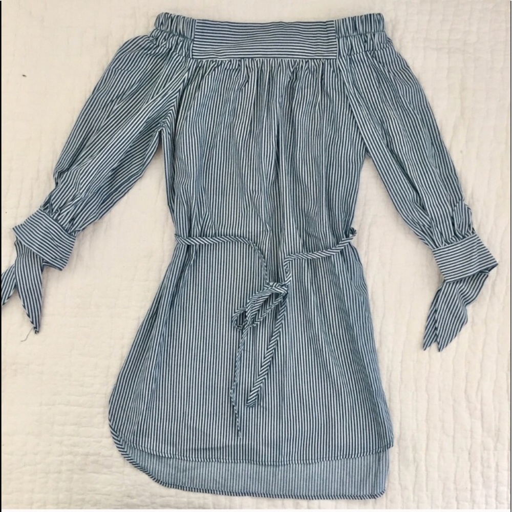 Good Time USA off the shoulder striped dress